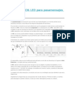 Matriz de 336 LED para Pasamensajes Con PIC