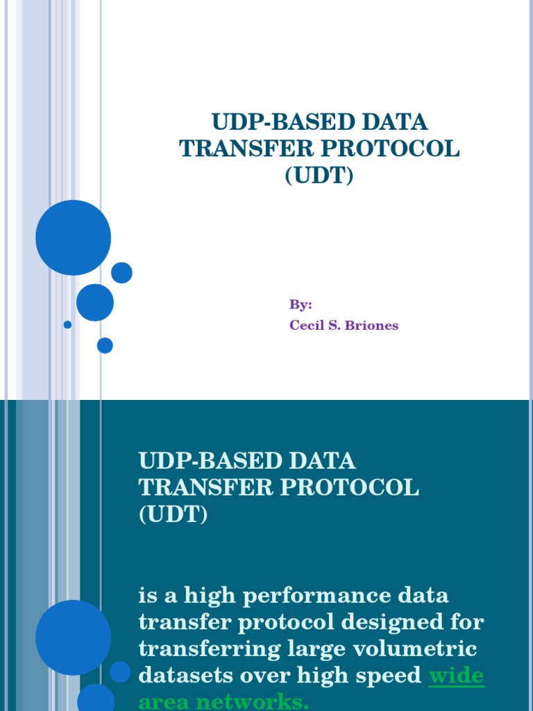 UDP-based Data Transfer Protocol (UDT) | PDF | Network Congestion ...