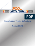 Kr-18 Ternium Boletin Tecnico Metal Panel
