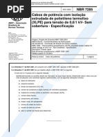 Normas-ABNT NBR 7286 - Cabos | PDF | Condutor elétrico | Eletricidade