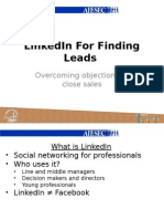 Linkedin For Finding Leads: Overcoming Objections To Close Sales