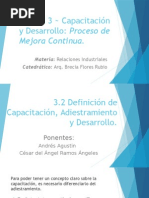 Unidad 3 ~ Capacitación y Desarrollo