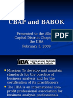 Cbap and Babok