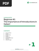 Beginner Italian