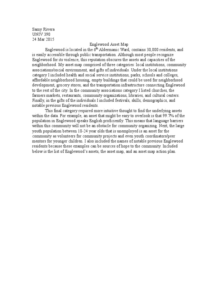 Englewood Assets Map