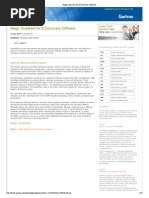 Magic Quadrant for E-Discovery Software