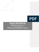 Guia Distrital de Procesos y Procedimientos II