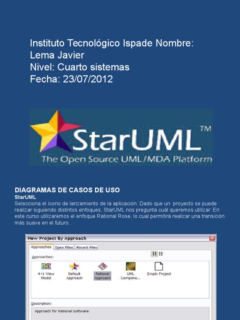Staruml | Descargar gratis PDF | Caso de uso | Lenguaje de modelado ...