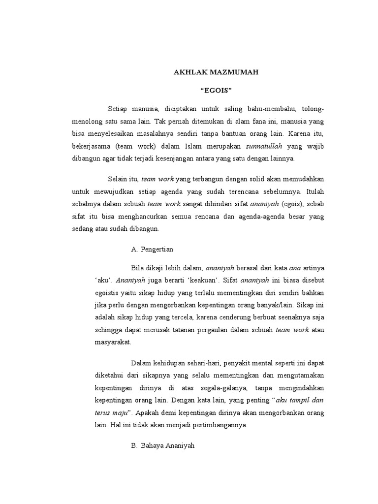 Akhlak Mazmumah Pdf