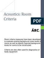Acoustics Room Criteria