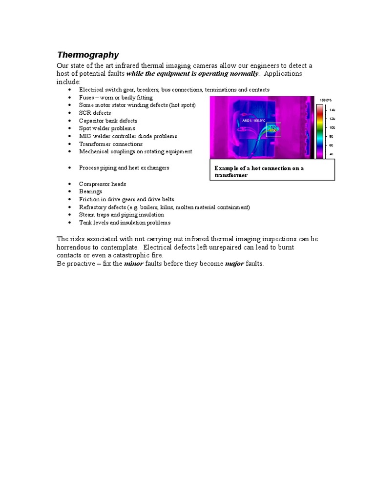 Infrared Thermal Imaging Inspections | PDF | Technology & Engineering