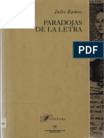 Ramos Julio. Paradojas de La Letra
