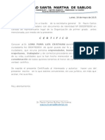 Certificado Honorabilidad