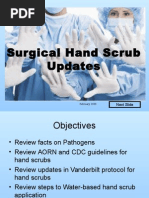 Surgical Hand Scrub Guidelines 2025 | PDF | Hand Washing | Microbiology