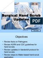 Surgical Hand Scrub Protocol Updates