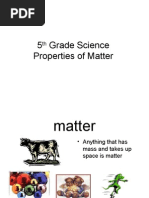 5th Grade Properties of Matter