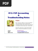 Oracle R12 P2P Accounting Troubleshooting Notes - by Dinesh Kumar S