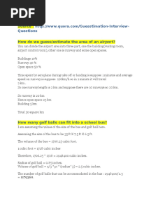 Guess Estimate Questions