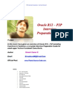 Oracle R12 P2P Interview Preparation - by Dinesh Kumar S