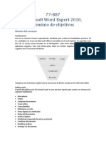 Objetivos Word Expert 2010