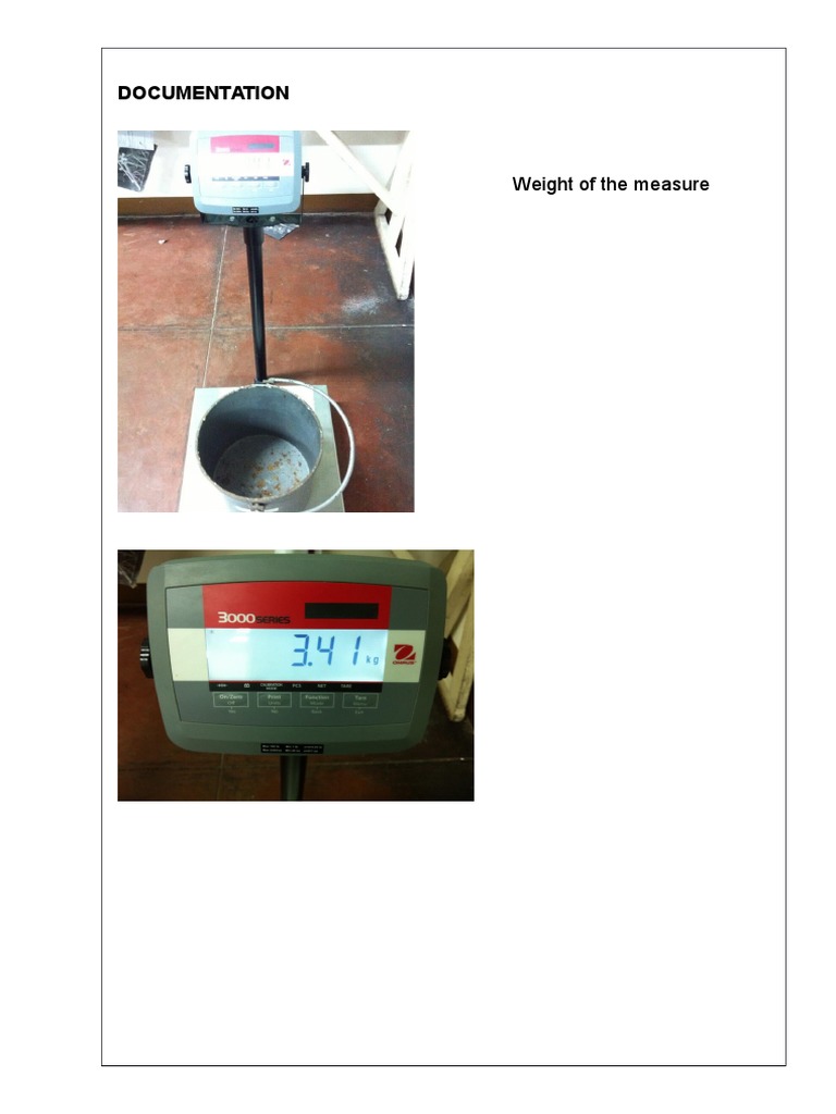 Documentation: Weight of The Measure | PDF
