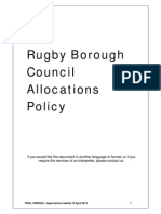 Rugby Borough Council Allocations Policy