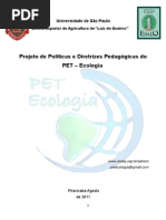 Projeto de Políticas e Diretrizes Pedagógicas Do PET – Ecologia 2015