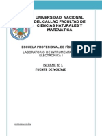 Informe Labo 1 (Fuente de Voltaje)