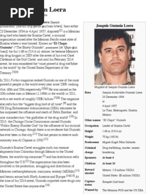 Chapopote Sinaloa Cartel Joaquín Guzmán - 