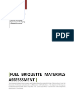 Briquette Material Assessment