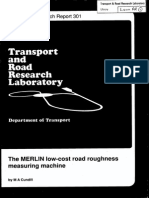 MERLIN Low-cost Road Roughness Measuring Device