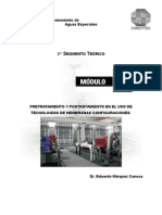 Pretfratamiento y Postratamiento en El Uso de Tecnologias de Membranas Configuradas