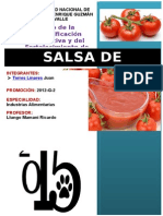 Elaboración de Salsas de Tomate