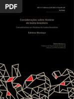 Sala Preta Edélcio Mostaço - Sobre a História Do Teatro Brasileiro
