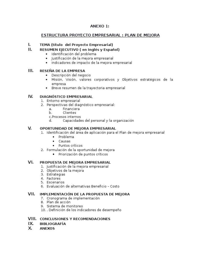 Plan de Mejora y Negocio Empresarial | PDF | Marketing | Presupuesto