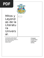 Mitos y Leyendas de La Literatura Universal