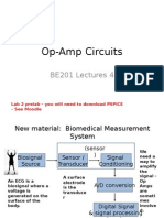 Op-Amp Circuits: BE201 Lectures 4