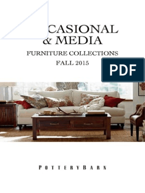 Pottery Barn Occasional Media Furniture Collection Fall 2015