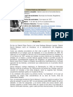 Biografia de Gabriel Garcia Marquez y Altar de Muertos