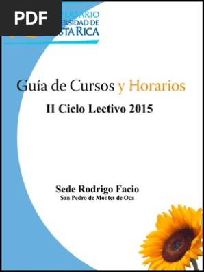 Horarios Ucr 2015 Academia Ciencia