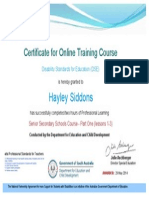 disability standards pd certificate