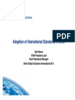 Adoption of International Standards in Shell, By Neil Reeve