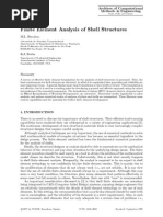 Finite Element Analysis of Shell Structures