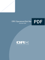 ORX Operational Risk Report December 2009