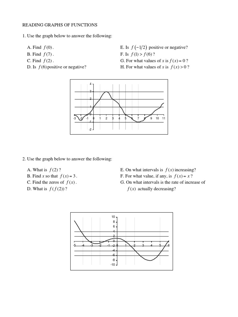 Analyzing Function Graphs and Data | PDF | Temperature | Injection ...