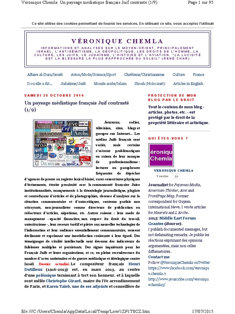 Un Paysage Médiatique Français Juif Contrasté | PDF | Juifs | Média  (Communication)