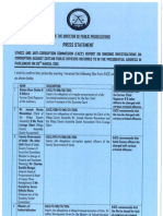 Press Release - Ongoing Corruption Investigations - 17th July 2015-1