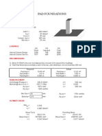 Internal Column Pad Foundations Design