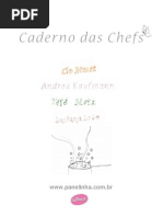 Caderno Das Chefs Panelinha