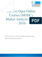 Massive Open Online Courses (MOOC) Market Is Expected To Reach Around $255 Million by 2018.